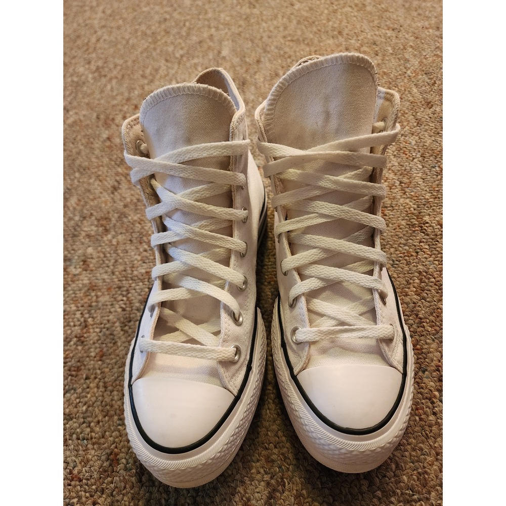 Converse Chuck Taylor All Star Lift Platform Canvas White High Top W8 - Picture 9 of 9